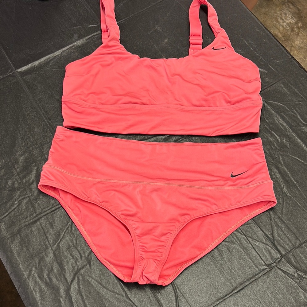 Nike Pink Athletic Bikini Set